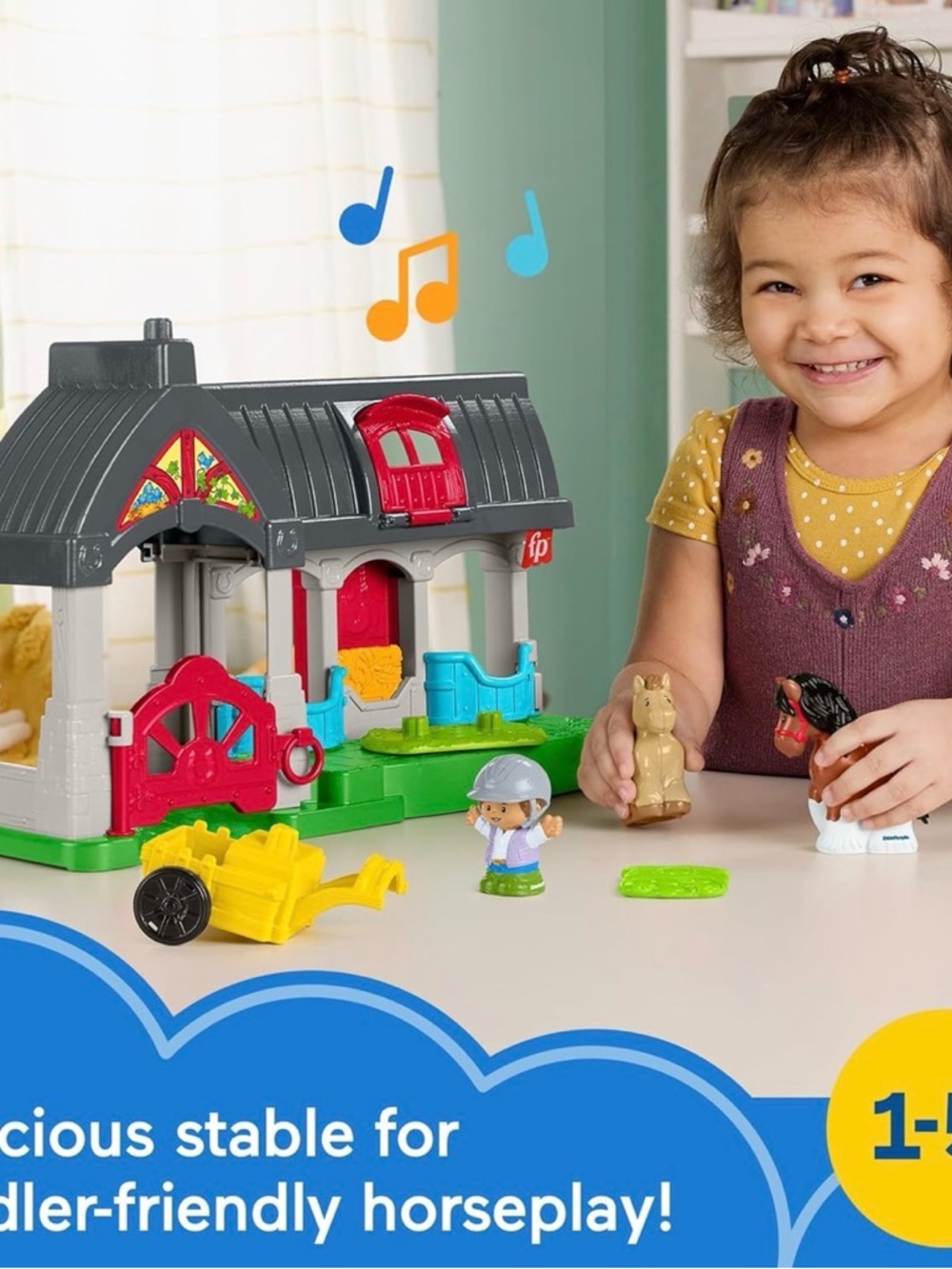 Fisher-Price Little People Friendly Horses Stable - Picture 9 of 13